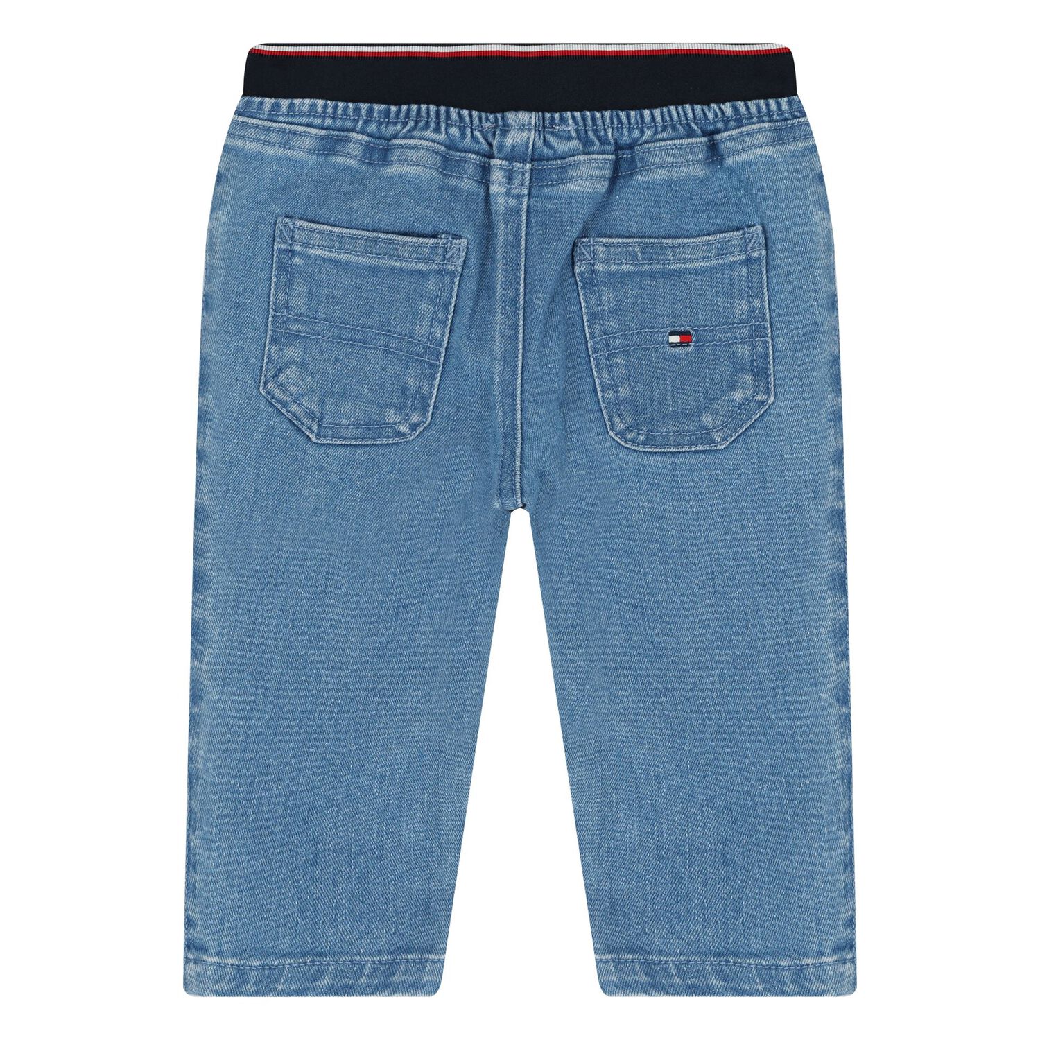 Younger Boys Blue Logo Denim Jeans, 2, hi-res