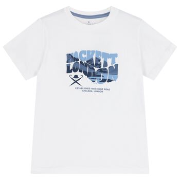 Boys White Logo T-Shirt