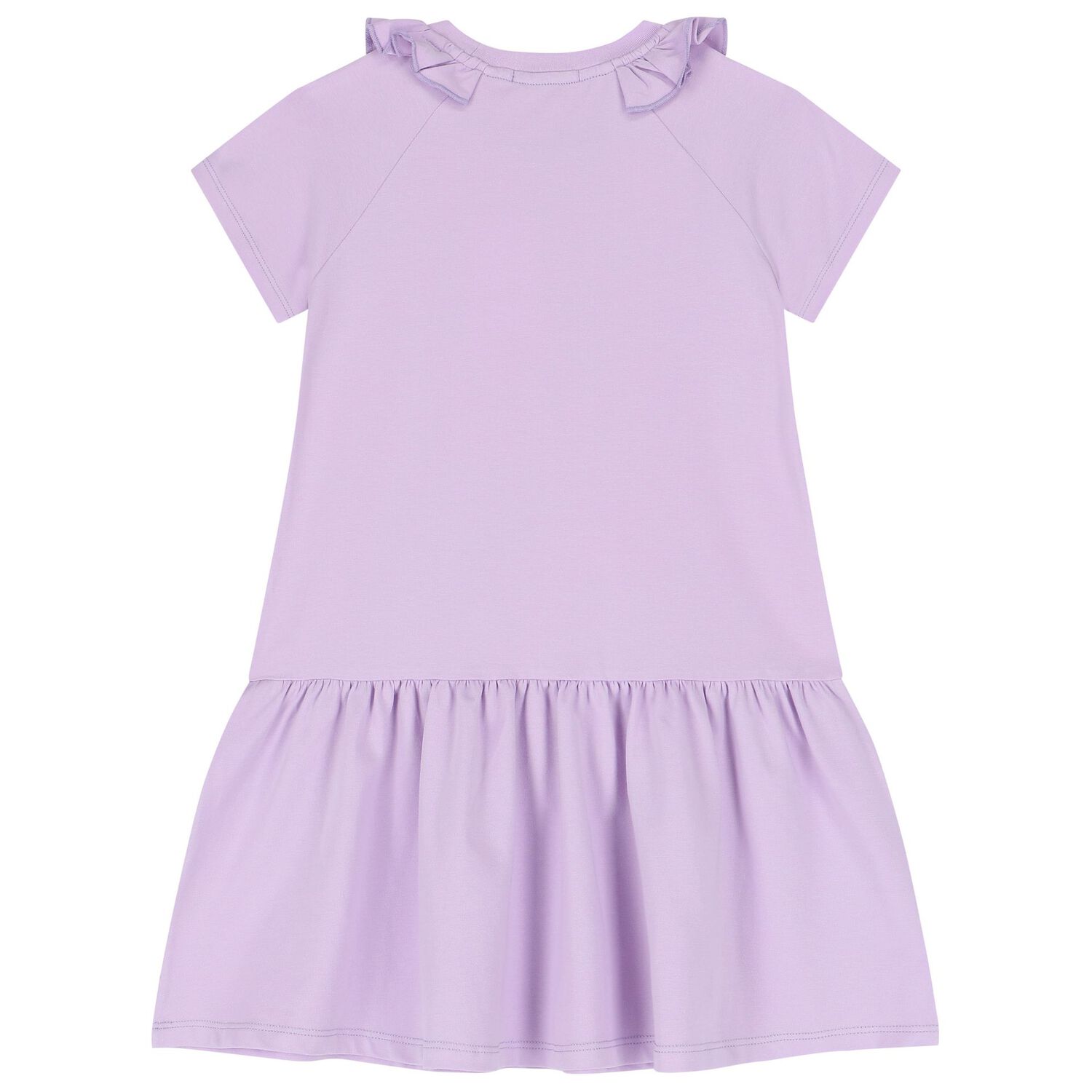 Girls Purple Logo Dress, 1, hi-res