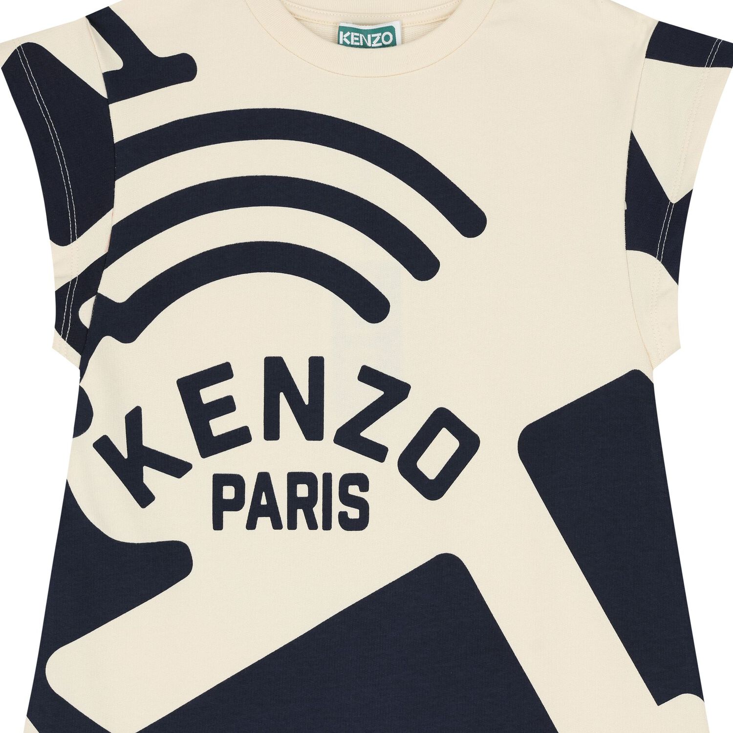 Girls Ivory Logo Dress, 1, hi-res