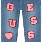 Younger Girls Logo Denim Jeans, 1, hi-res