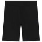 Boys Black & White Logo Shorts, 1, hi-res