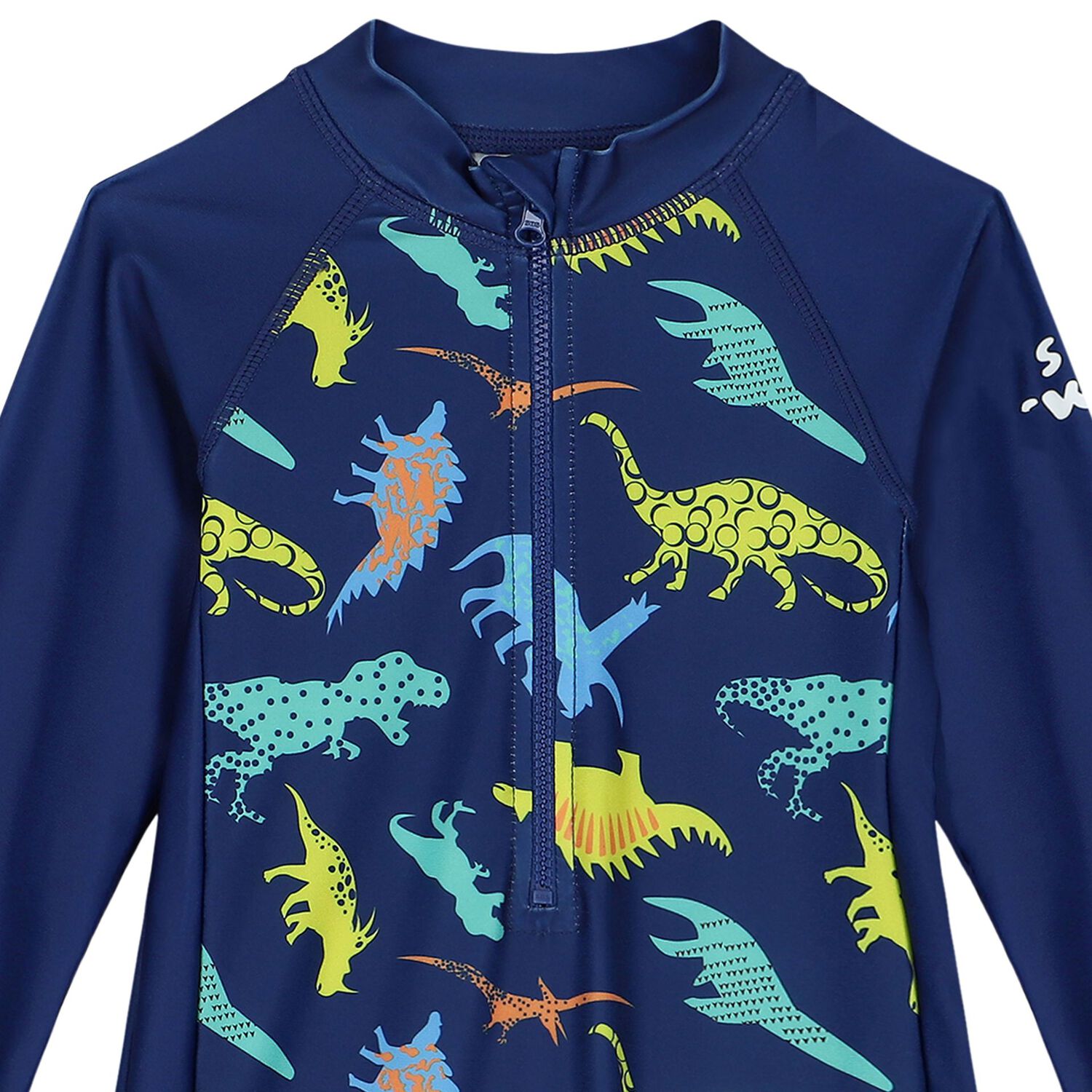 بدلة واقية من الشمس باللون الأزرق للأولاد, 1, hi-res image number null