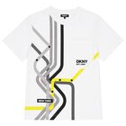Boys White Logo T-Shirt, 1, hi-res
