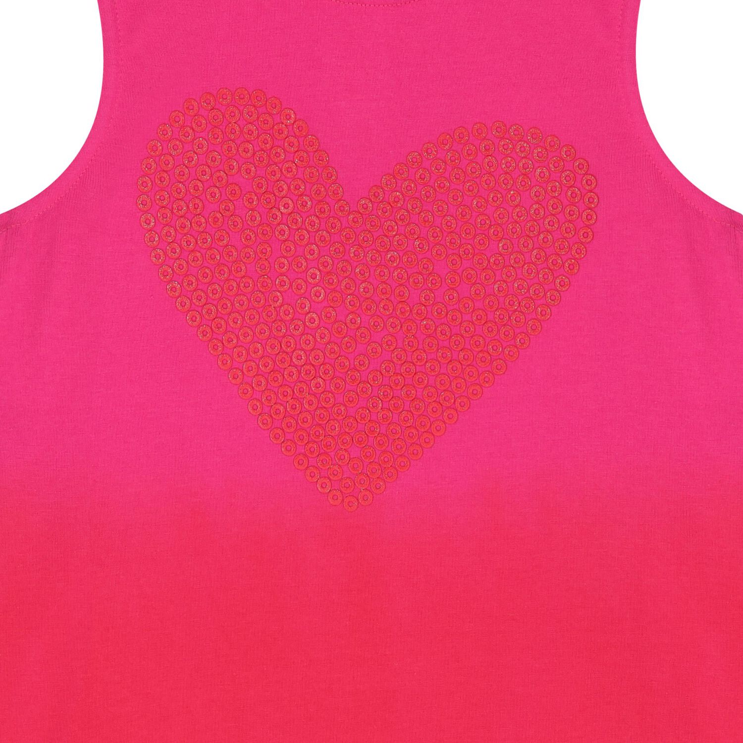 فستان بنات الترتر باللون الوردي والأحمر, 1, hi-res