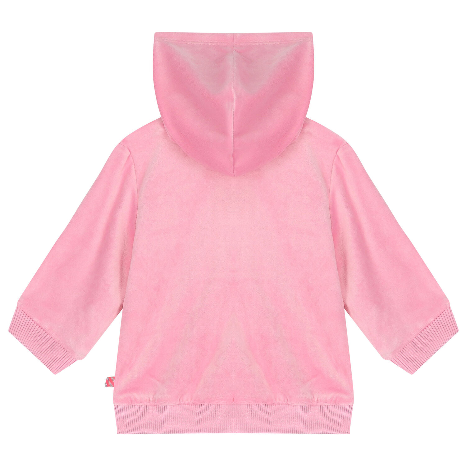 Younger Girls Pink Sequins Hooded Zip Up Top, 1, hi-res image number null