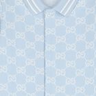 Baby Boys Blue GG Logo Babygrow Gift Set, 1, hi-res