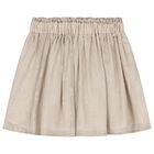 تنورة بنات بالشعار باللون الذهبي, 1, hi-res