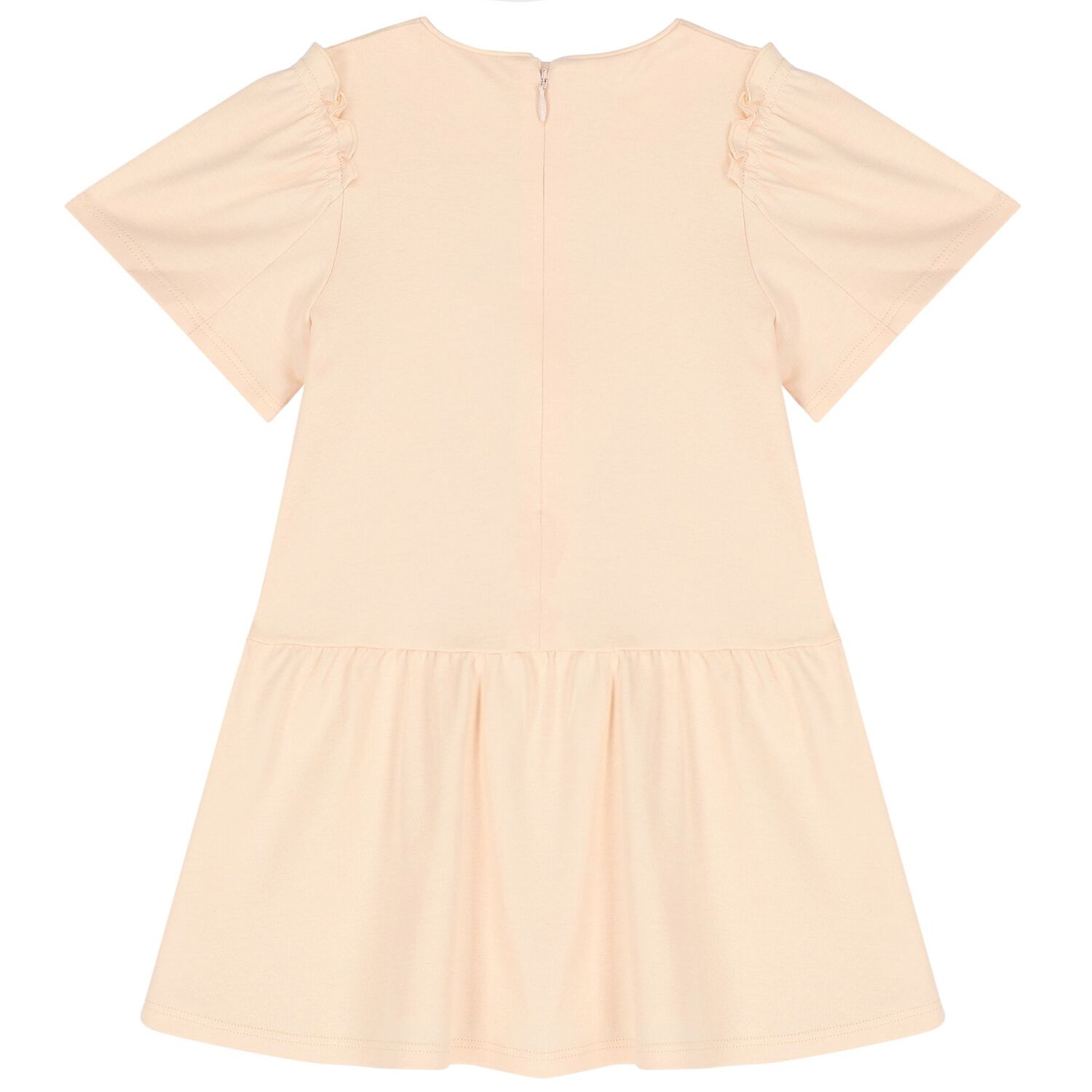 Younger Girls Pink Logo Dress, 1, hi-res