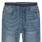 Baby Boys Blue Denim Jeans, 1, hi-res