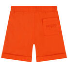 شورت بالشعار باللون الأحمر للأولاد, 2, hi-res