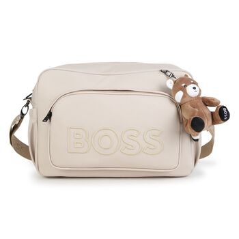 Beige Logo Red Panda Baby Changing Bag ( 38cm )