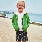 Boys Ivory & Black Graphic Shorts Set, 1, hi-res