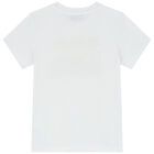 تيشيرت بشعار تيدي باللون الأبيض, 3, hi-res