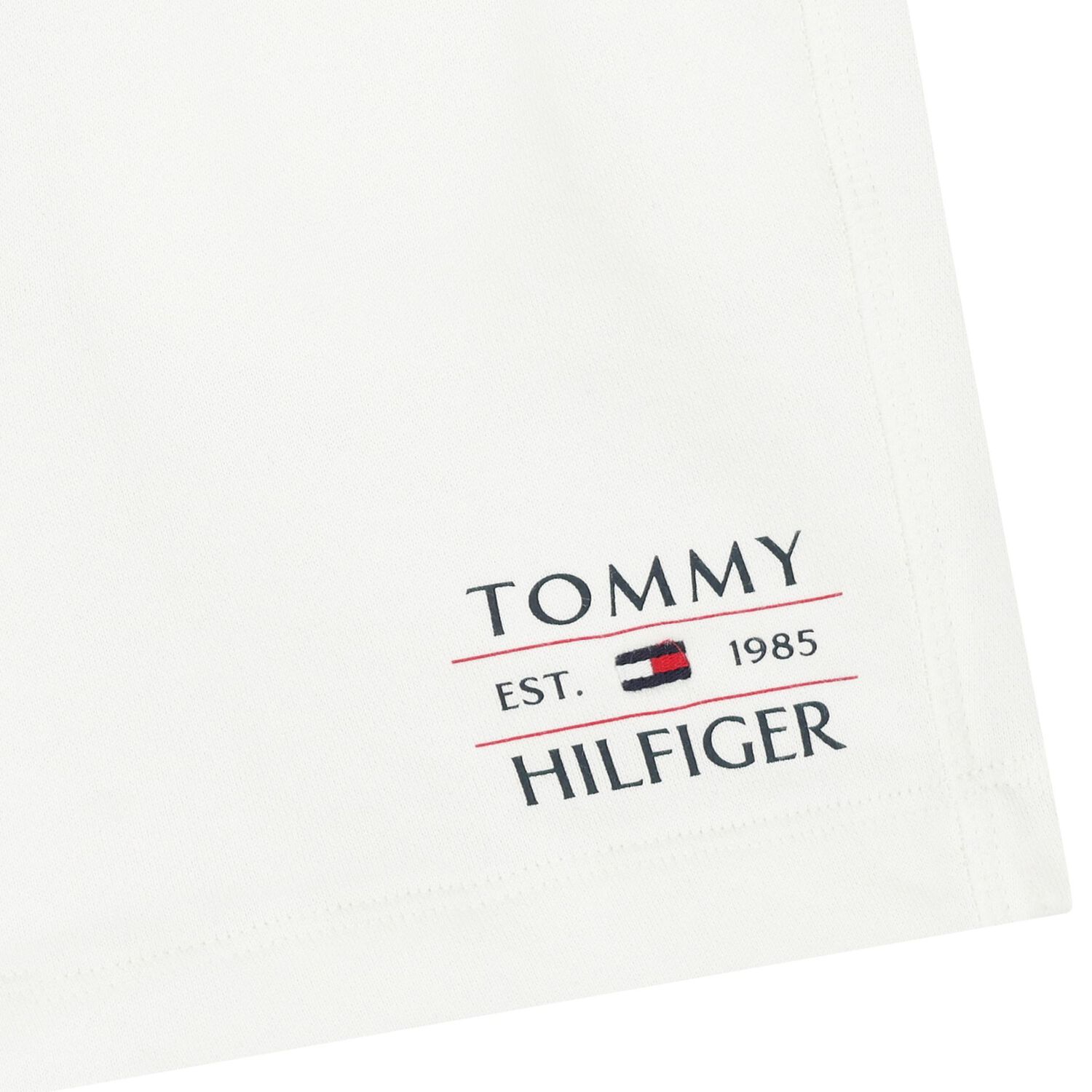 Boys White Logo Shorts, 4, hi-res image number null