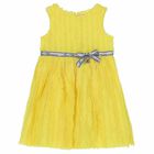 Girls Yellow Logo Dress, 1, hi-res