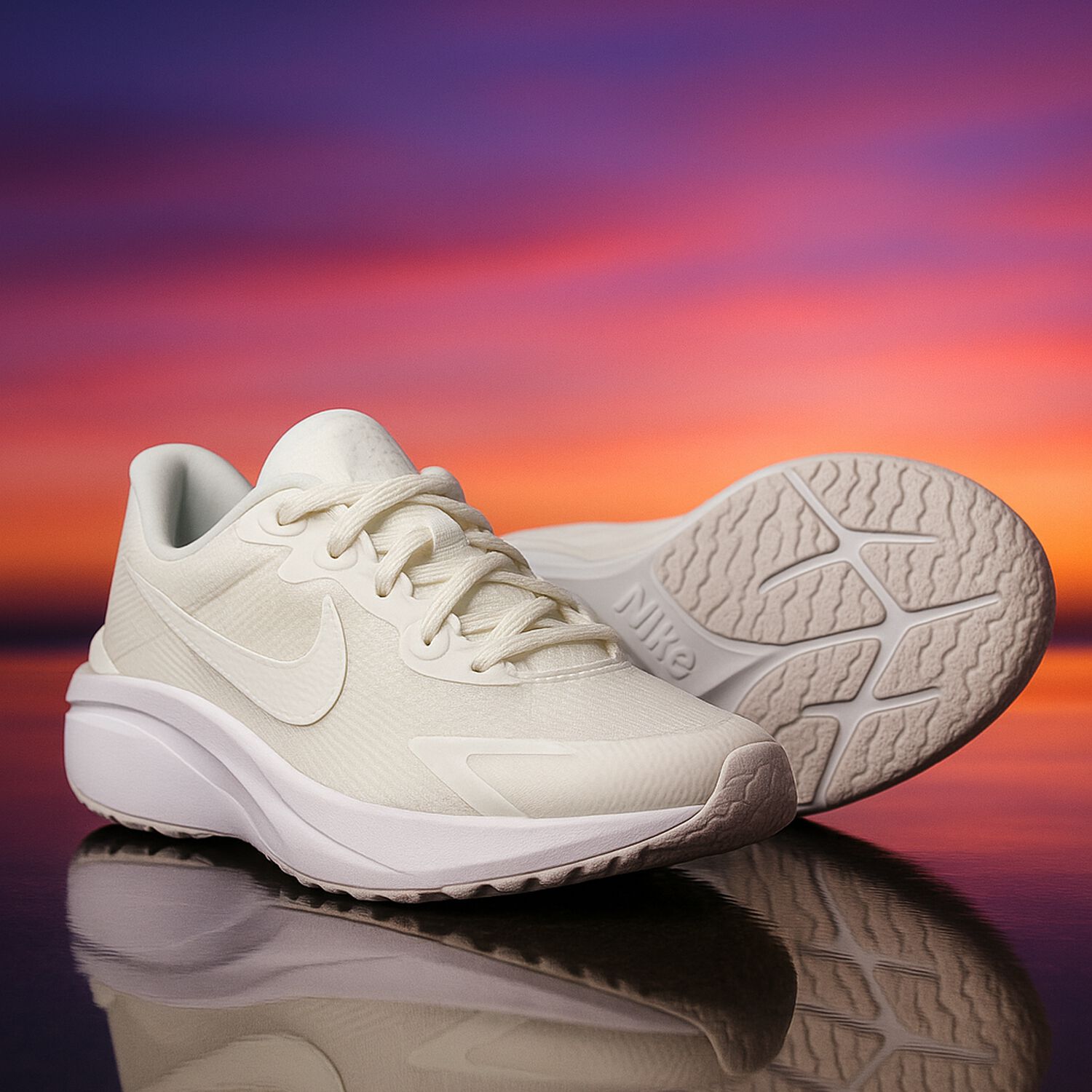White Nike Star Runner Trainers, 1, hi-res image number null