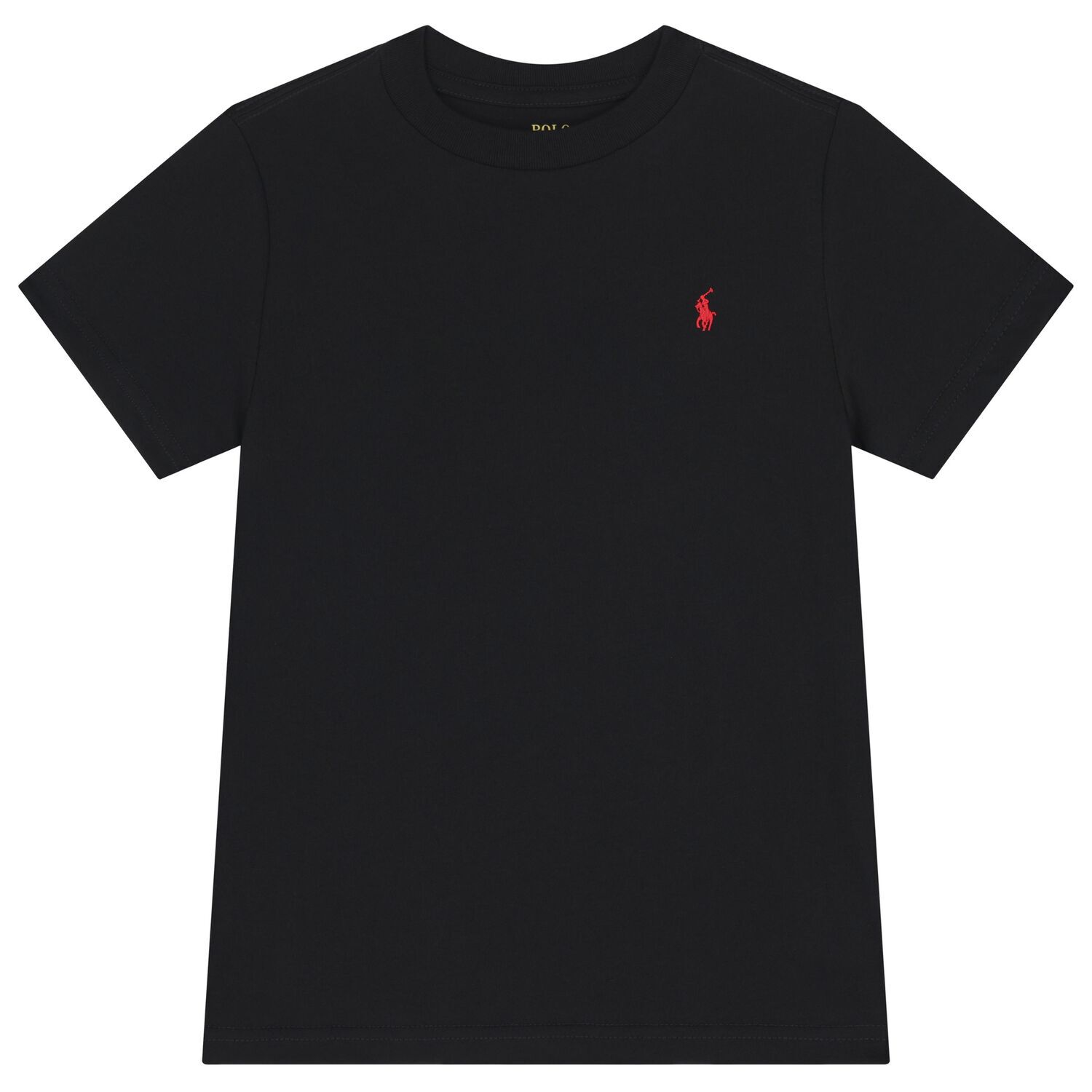 Boys Black Logo T-Shirt, 1, hi-res