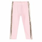 Younger Girls Pink Top & Leggings Set, 1, hi-res