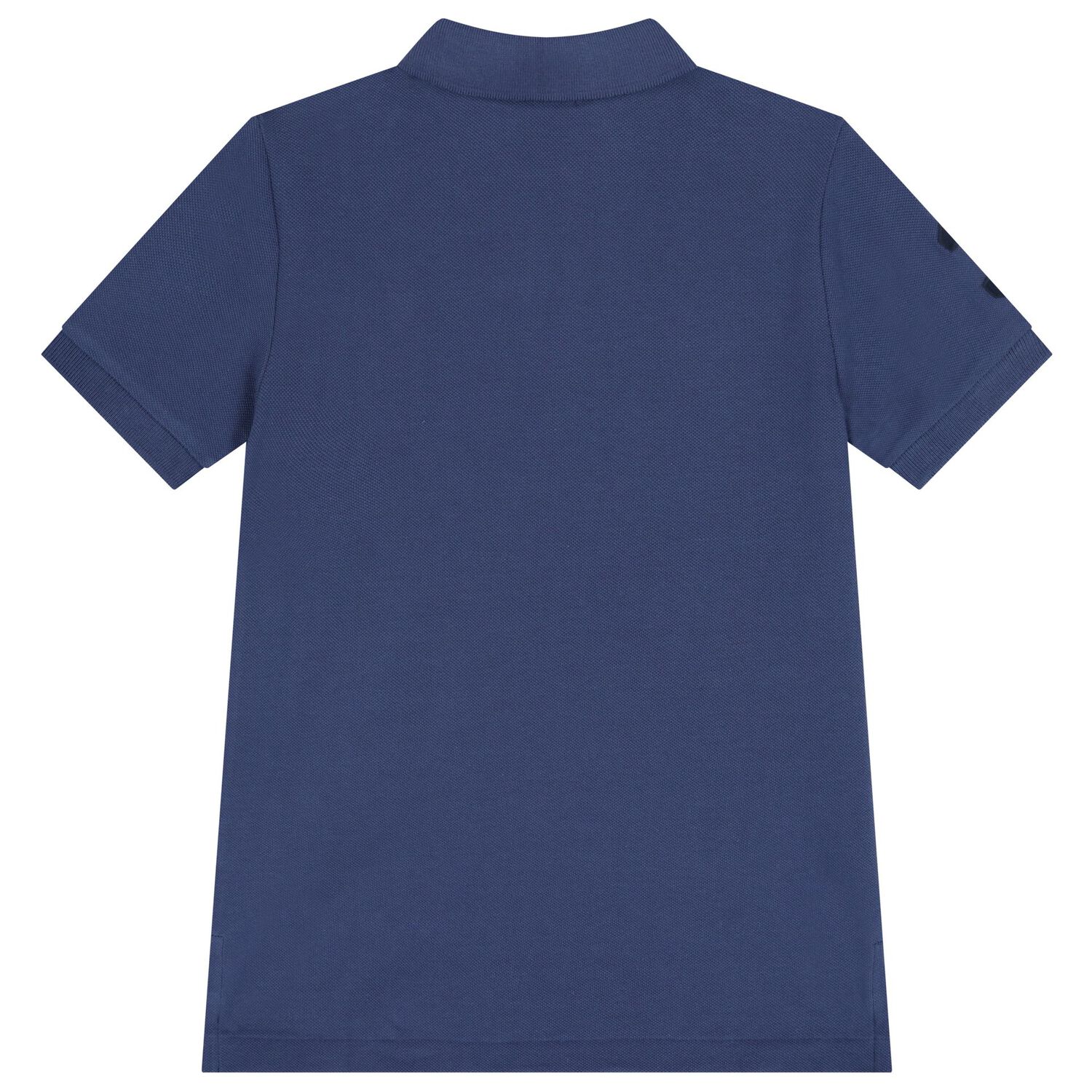Boys Navy Blue Logo Polo Shirt, 1, hi-res