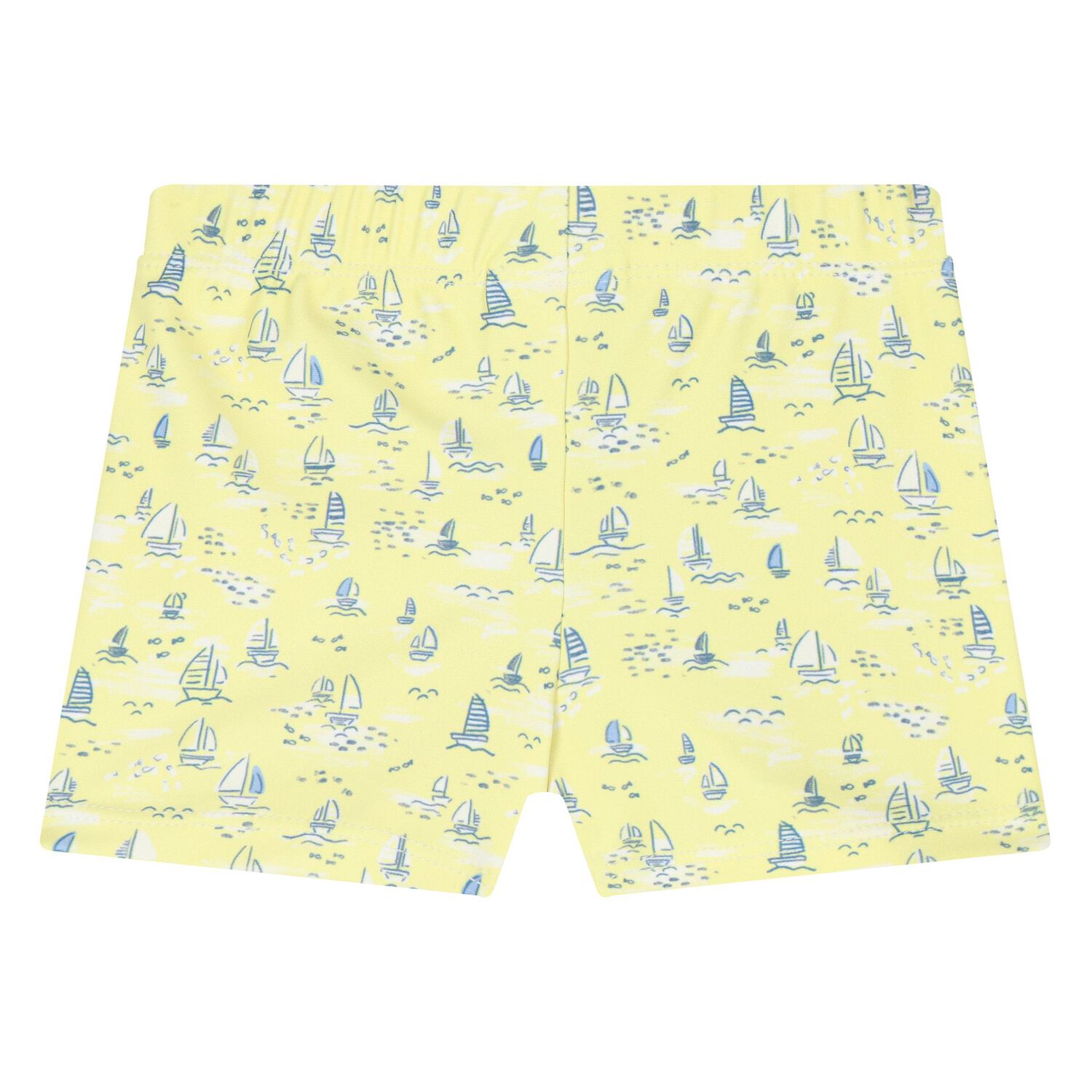 Baby Boys Yellow Swim Shorts, 1, hi-res