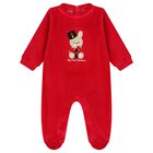 Baby Boys Red Christmas Bunny Babygrow, 1, hi-res