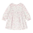 Baby Girls Ivory & Pink Toile de Jouy Dress, 1, hi-res
