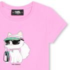 Girls Pink Logo T-Shirt, 1, hi-res