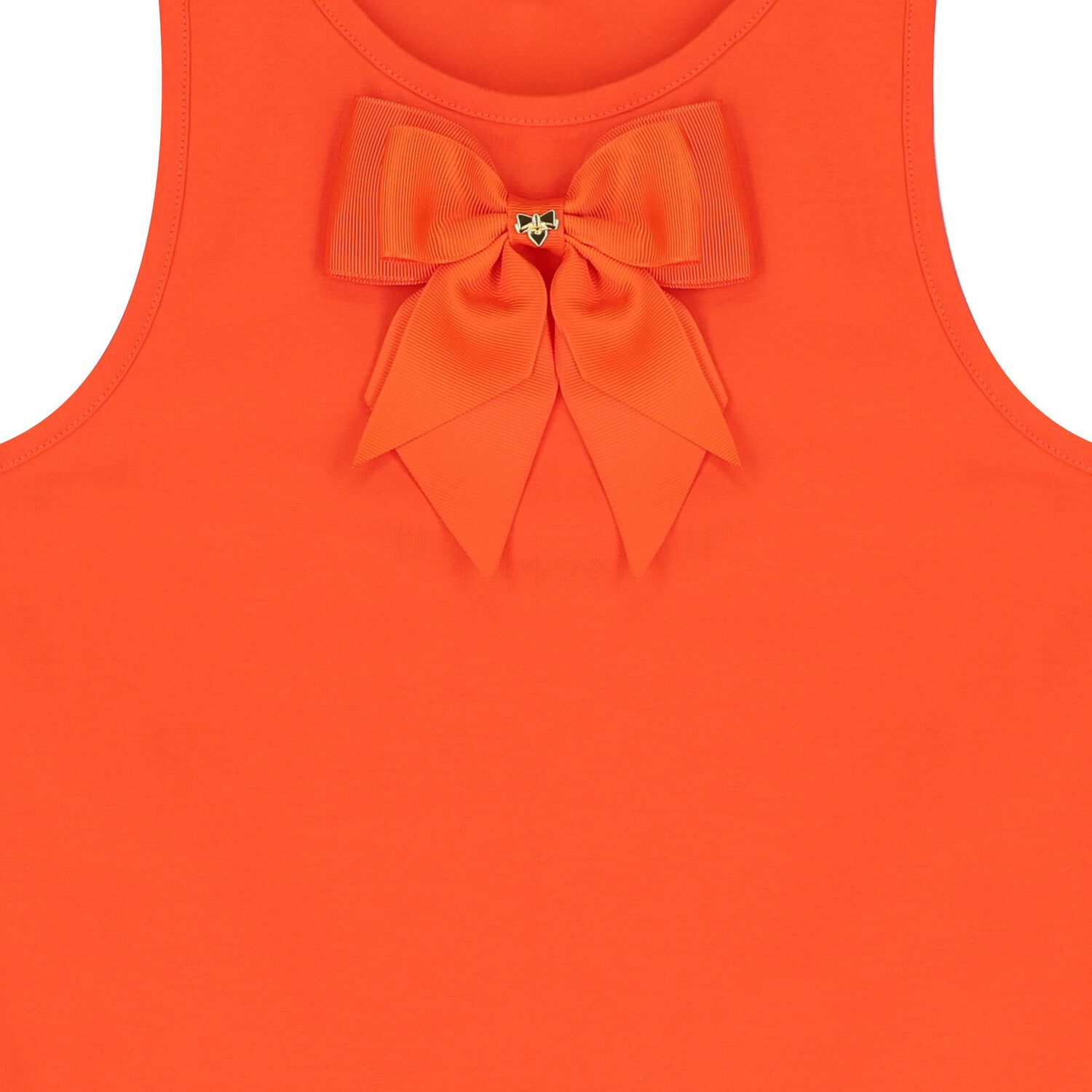 Girls Red Tulle Hem Dress, 1, hi-res