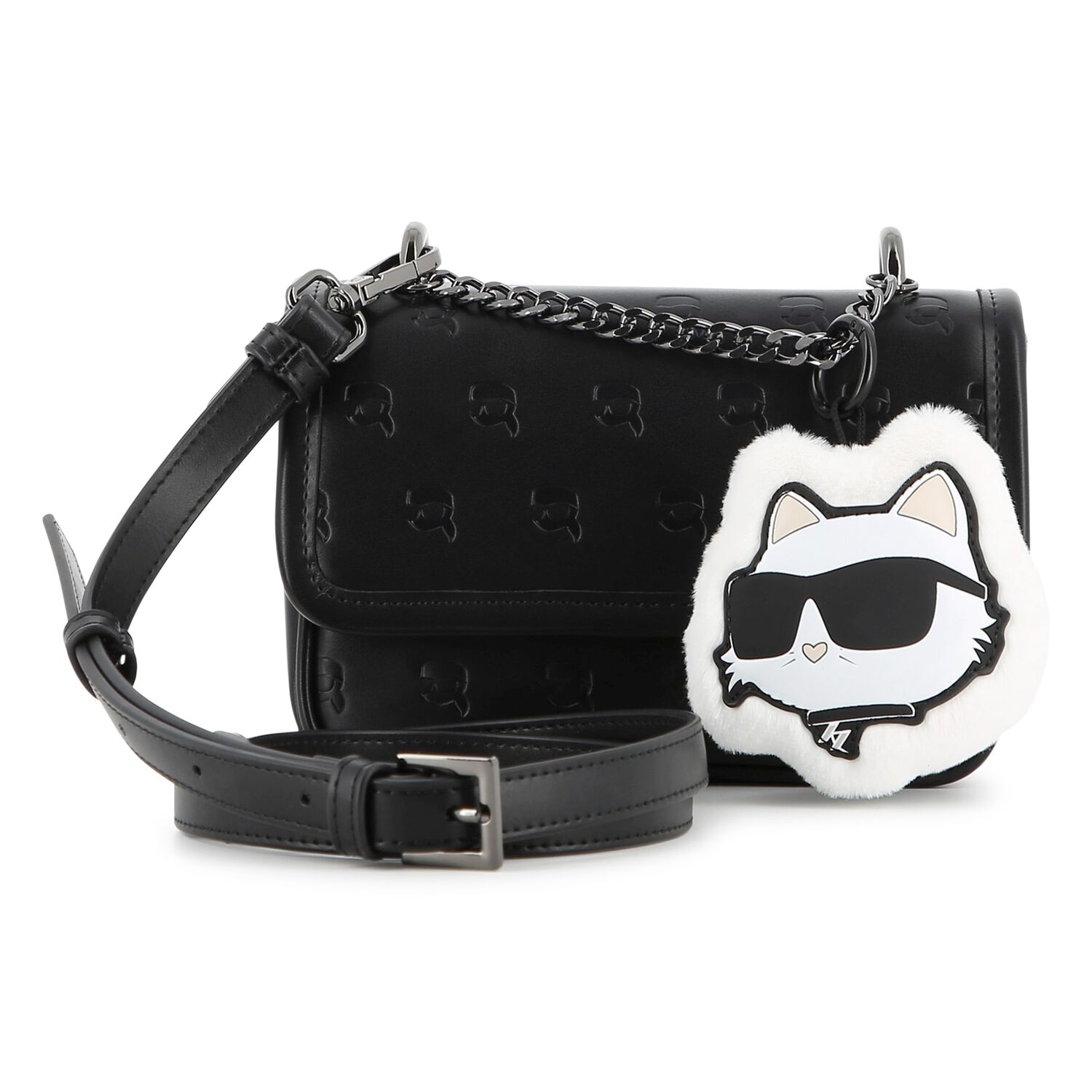 Mini Me Girls Black Choupette Handbag ( 18cm ), 1, hi-res