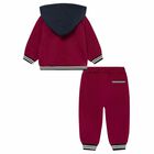 Younger Boys Red & Navy Reversible Tracksuit, 1, hi-res