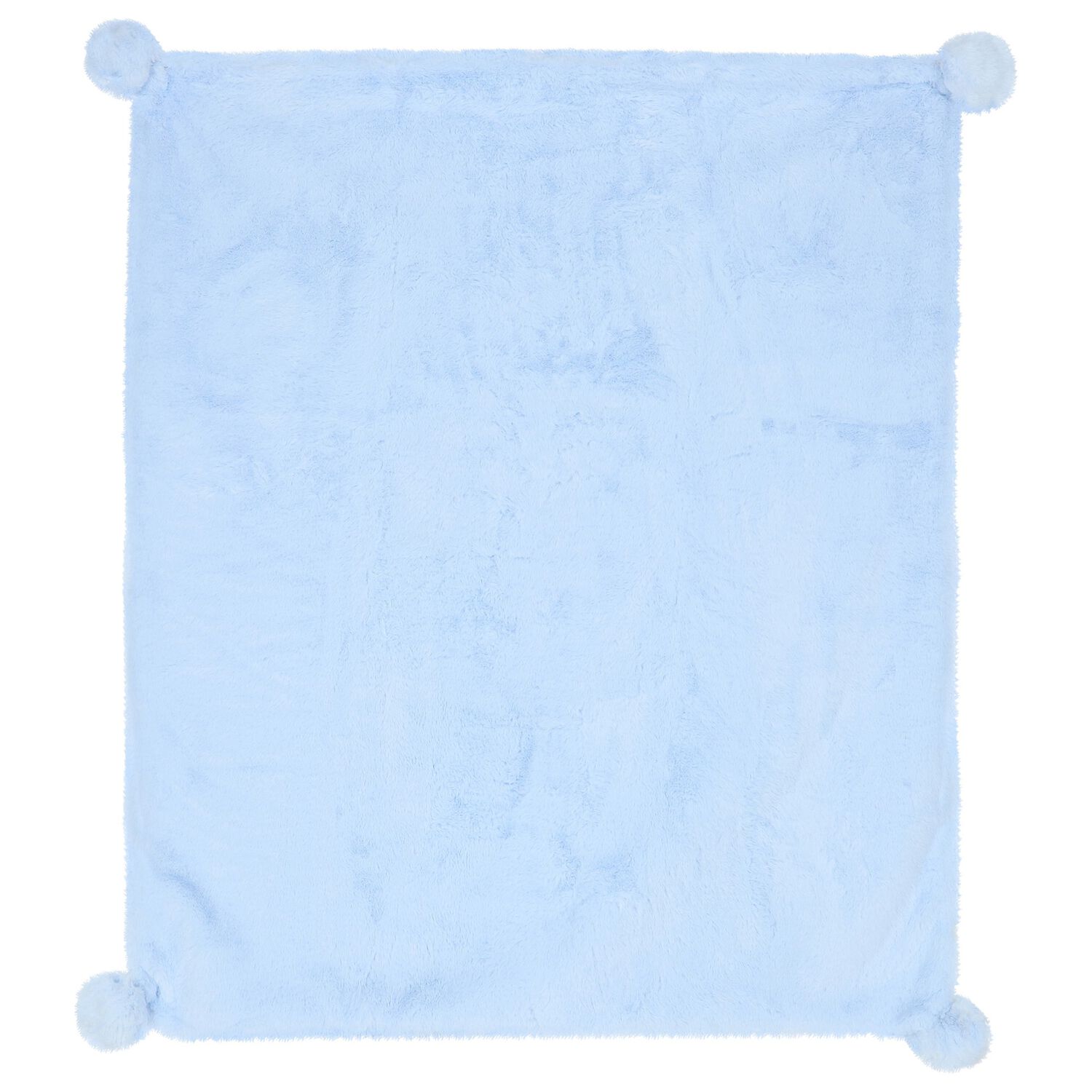 Blue & Ivory Faux Fur Baby Blanket, 3, hi-res image number null