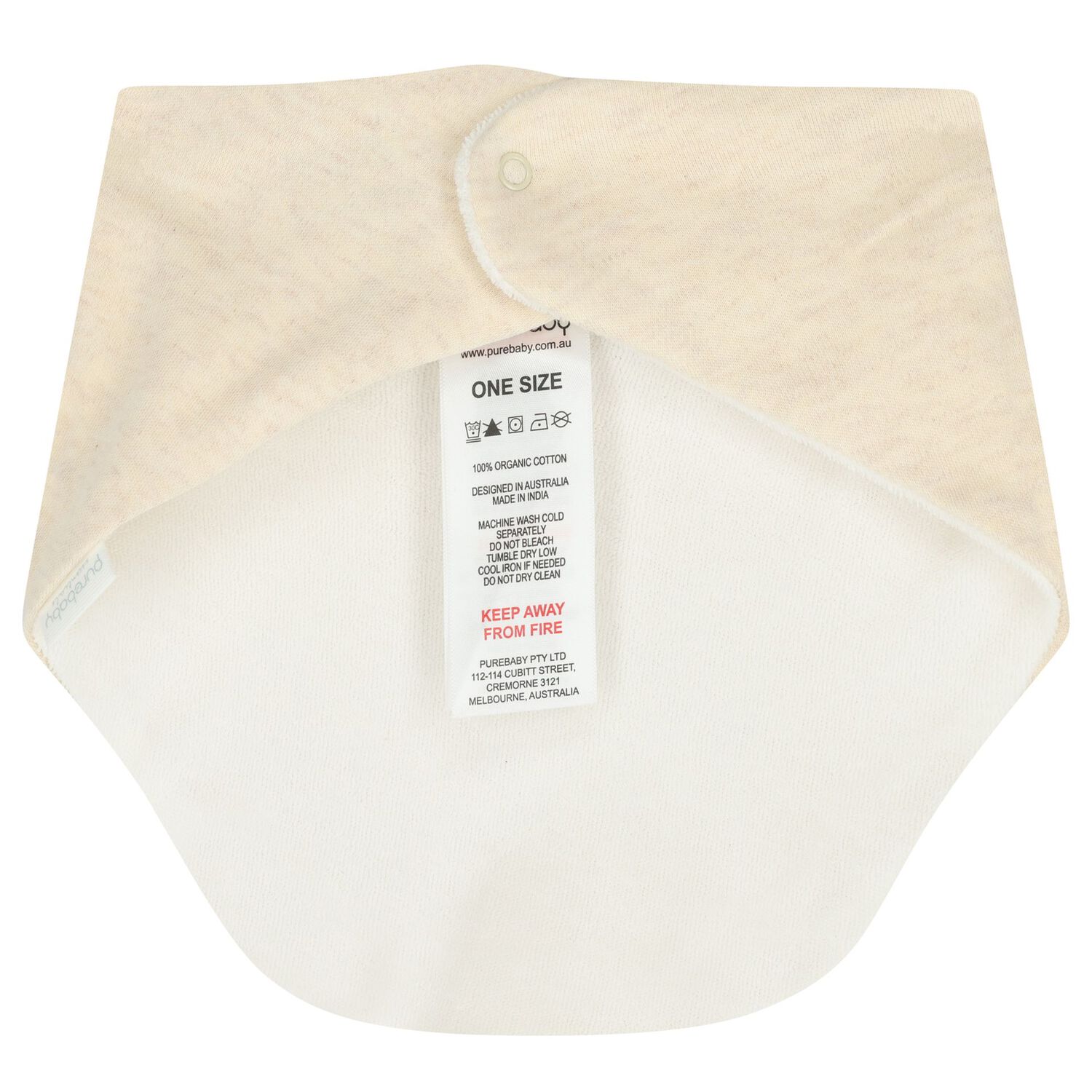 White & Beige Bibs ( 2 Pack ), 1, hi-res image number null