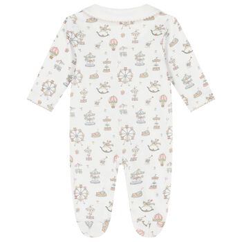 White Carousel & Hot Air Balloon Babygrow