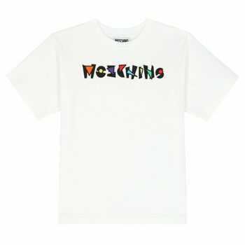 White Cotton Logo T-Shirt