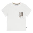 Younger Boys White Logo T-Shirt, 1, hi-res