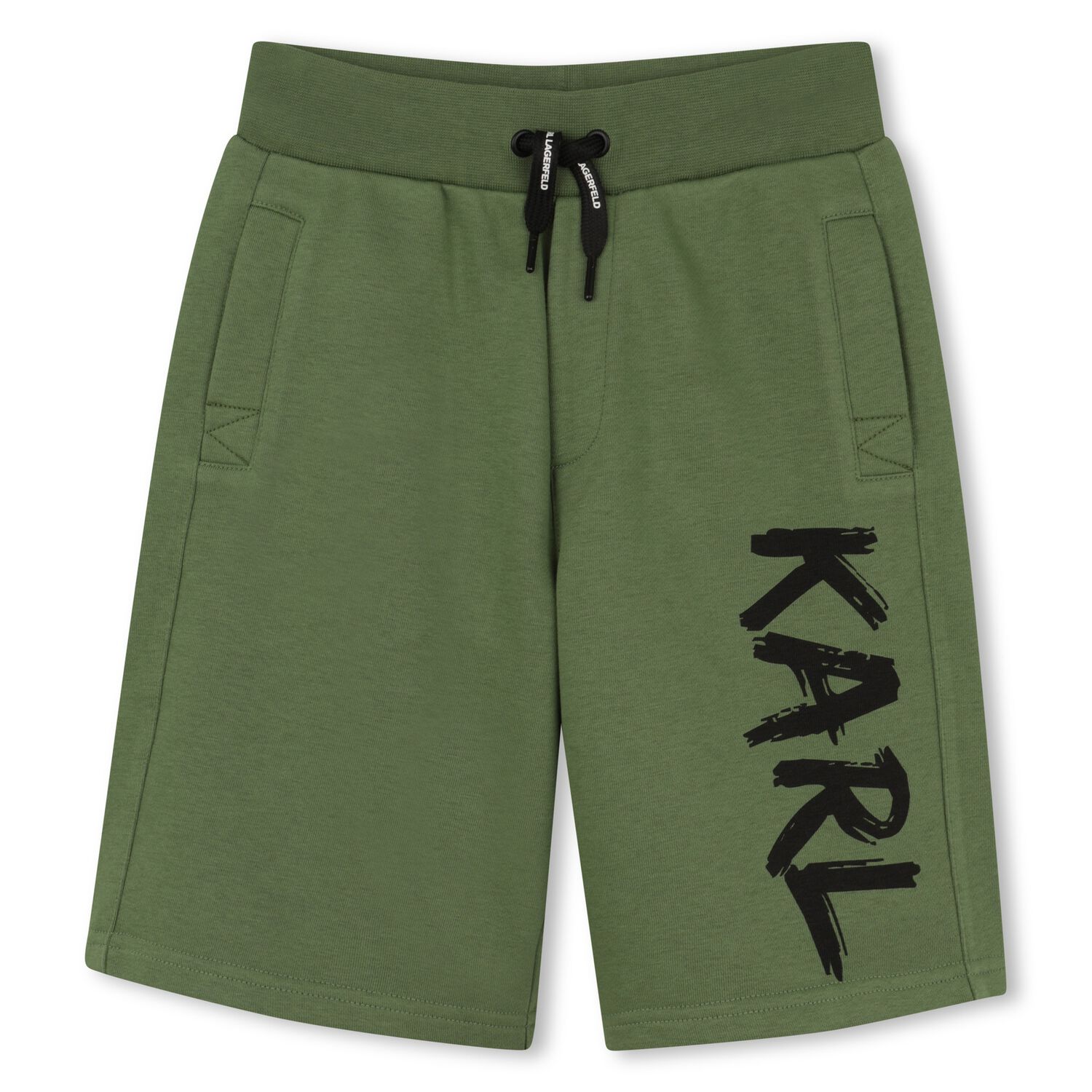 Boys Green Logo Shorts, 2, hi-res