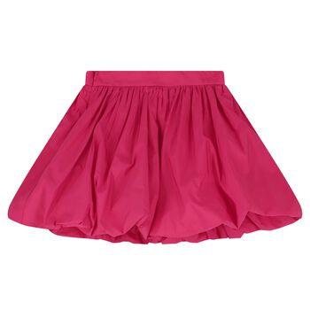 Girls Pink Flared Skirt