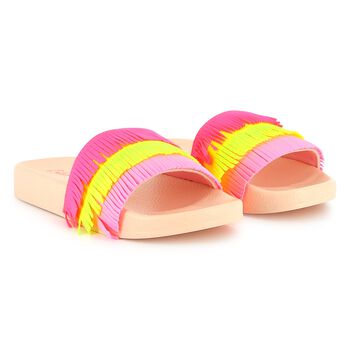 Girls Pink Logo Sliders