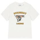 Boys Ivory Logo Flag T-Shirt, 1, hi-res
