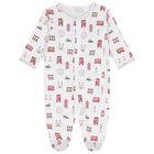 Baby Boys White Lively London Babygrow, 1, hi-res