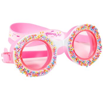 Girls Pink Donut Swimming Goggles