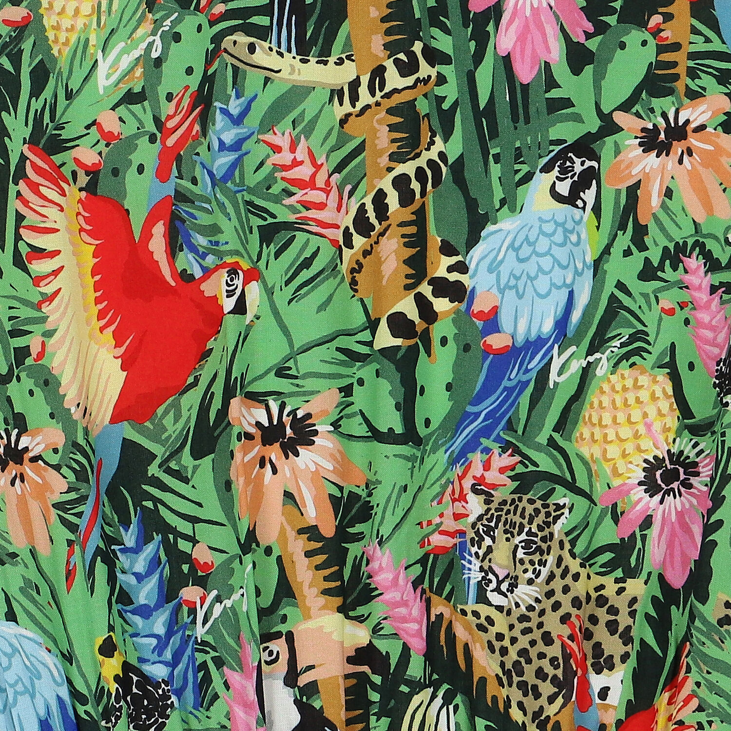 فستان استوائي باللون الأخضر , 1, hi-res