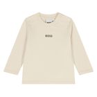 Baby Boys Beige & Ivory Logo Tracksuit Gift Set, 1, hi-res