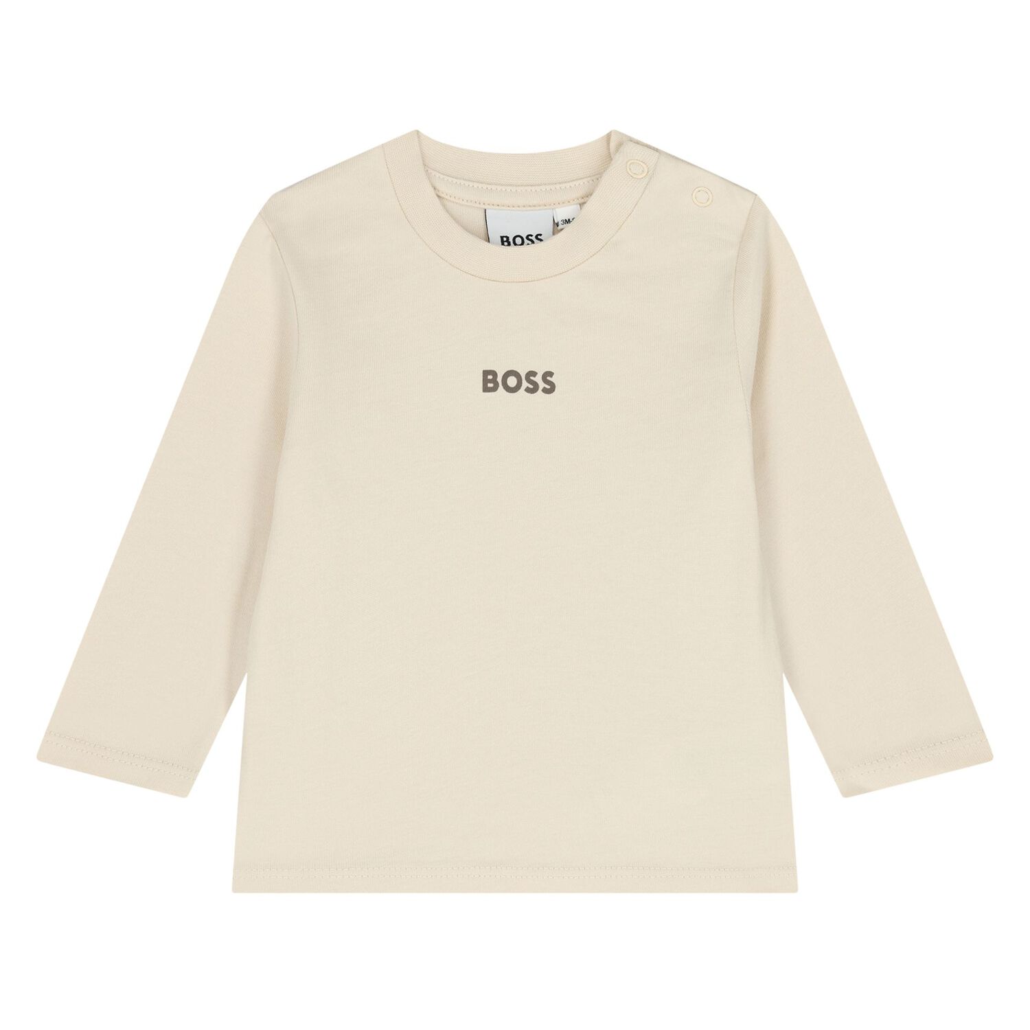 Baby Boys Beige & Ivory Logo Tracksuit Gift Set, 1, hi-res