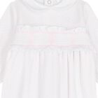 Baby Girls White & Pink Dots Babygrow, 2, hi-res
