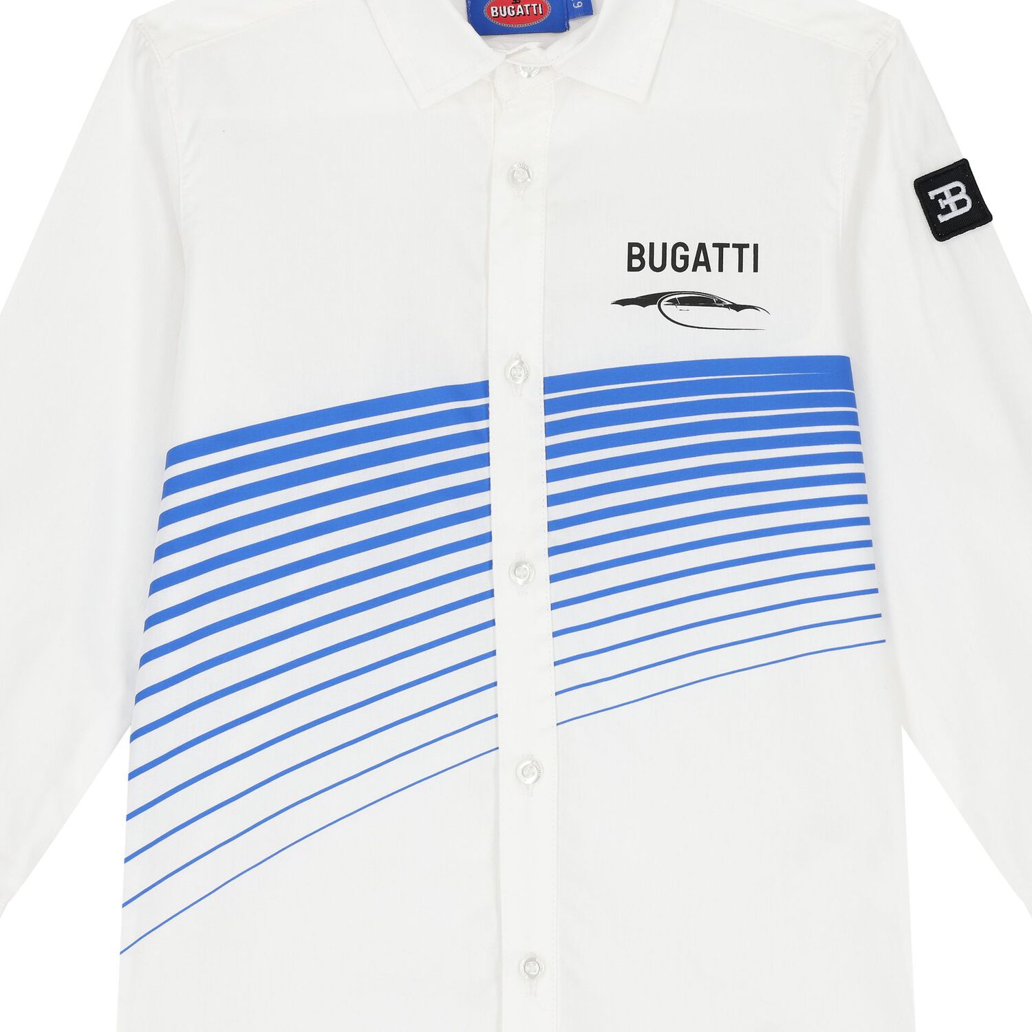 Boys White Logo Shirt, 1, hi-res image number null
