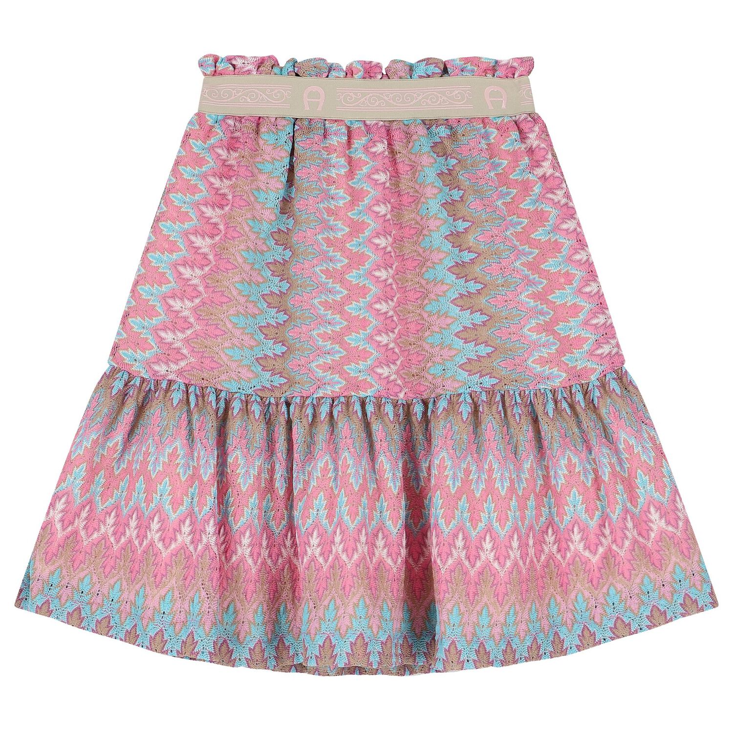 تنورة بنات كروشيه باللون الوردي والأزرق الأكوا, 1, hi-res image number null