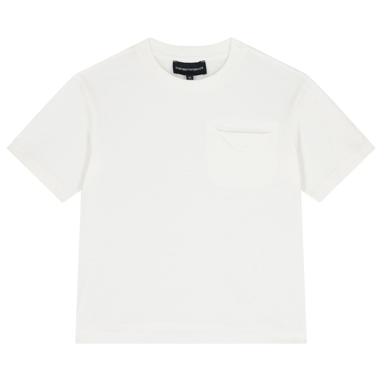 Boys White & Navy Blue Logo Shorts Set, 1, hi-res