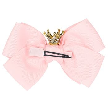 Girls Pink Bow Hairclip